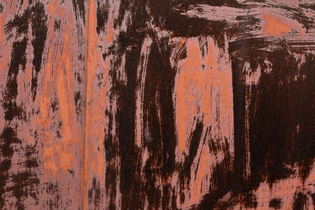 Abstract red background, red scratched metal textureの写真素材