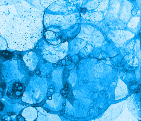 Texture of water, bubbles, imprinted on paper, water backgroundの写真素材