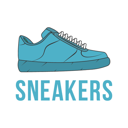 Icon sneakers. Vector isolated image of the shoe.のイラスト素材