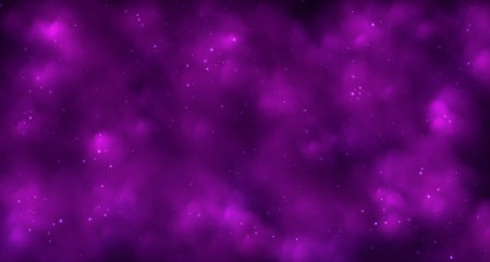 Pink magic smoke, transparent fog with sparkles, glowing colorful haze, mistery background with particles.のイラスト素材