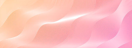 Wave lines abstract background, white thin wavy stripes with movement optical effect.
