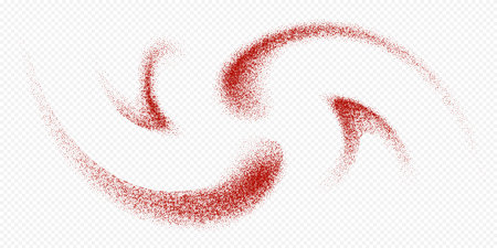 Chili powder splash, dried pepper explosion, flying spicy paprika burst, dynamic seasoning splatter.のイラスト素材