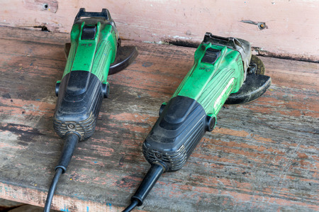 Two hand grinder for cutting workshop.