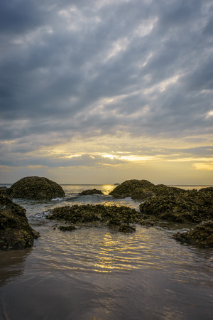 Beautiful Sunrise at Hua Hin beach, Thailandの写真素材