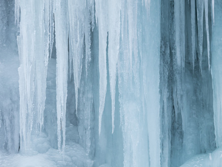 Beautiful ice fall in Nagano, Japanの写真素材