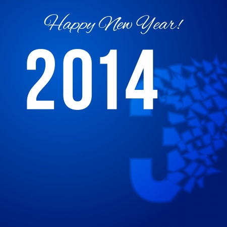 Happy New Year poster with scatter year numberのイラスト素材