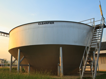 A sewage treatment plantのeditorial素材