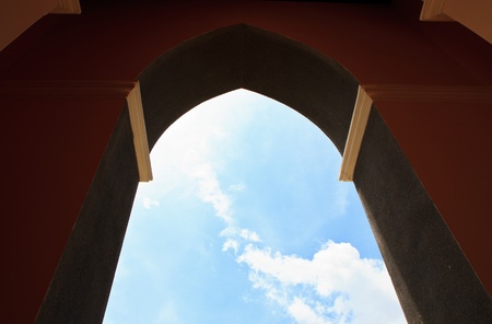 Traditional Trad old  Church interior view with beautiful pattern and decoration の写真素材