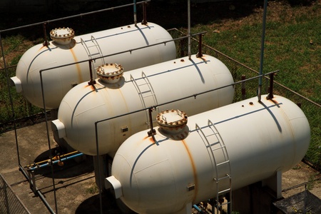 Old Big White gaz  Storage Tanks