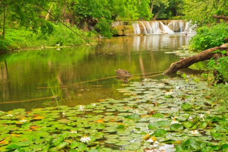 Jetsawnoy Waterfall, saraburi, Thailandの写真素材