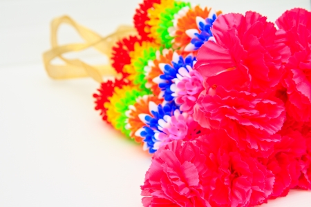 Thailand garland on white background の写真素材