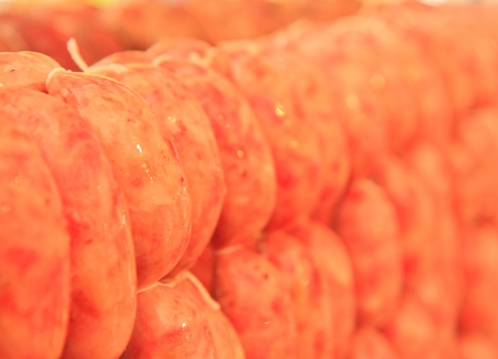 Home made  sausagesの写真素材