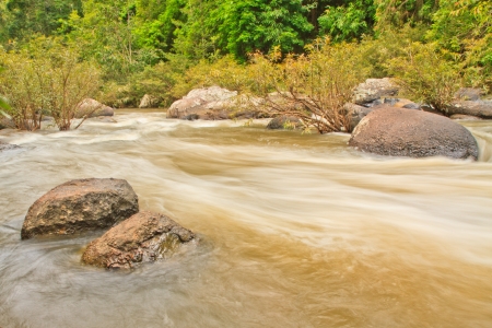 Beautiful Unesco Haew Suwat Waterfall in Khao Yai, Thailandの写真素材