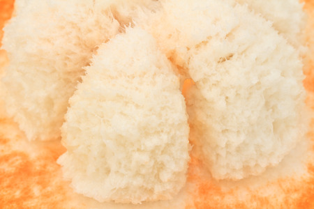 Sandoricum koetjape  Burm f   Merr,  Wild mangosteen fruit and cross section showing the white fleshの写真素材