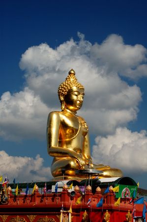 molded figure in temple of Thailand の写真素材