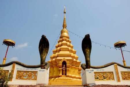 molded figure in temple of Thailand の写真素材