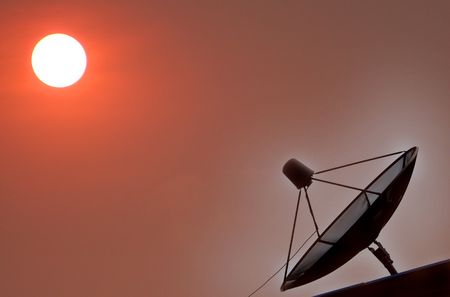 satellite dishの写真素材