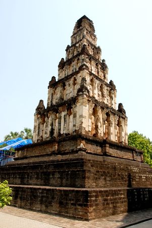 molded figure in temple of Thailand の写真素材