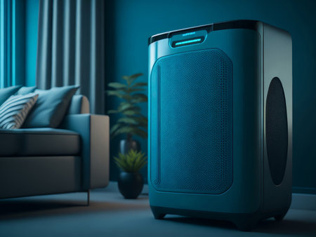 Air conditioner or AC purifier. AI Generatedの素材