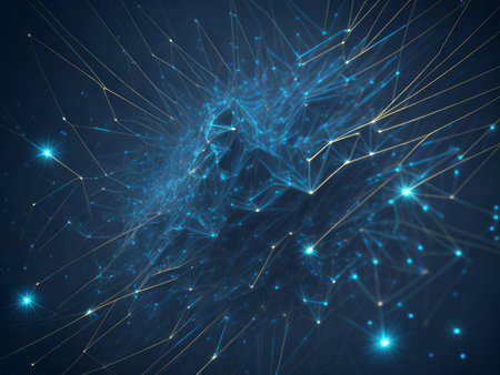 Abstract space background. AI generatedの素材