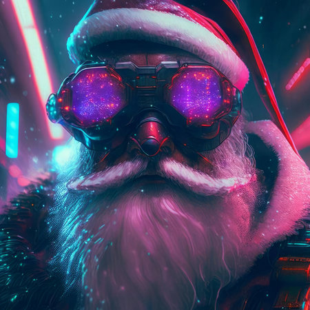 Santa Claus in VRの素材