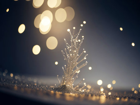 Silver and light gold texture with a vintage glitter, AI generatedの素材