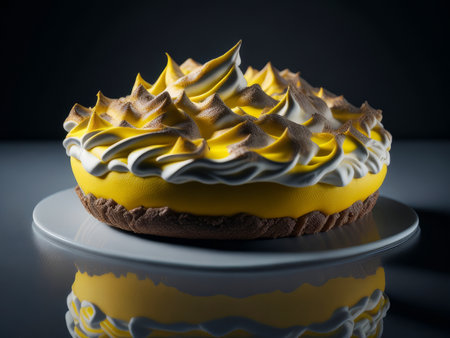Lemon Meringue Pie, AI generatedの素材