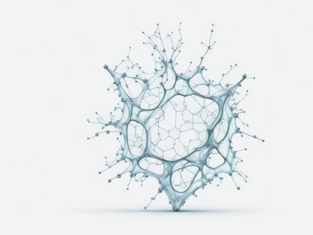 White transparent chemical element, AI generatedの素材