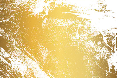 Gold Grunge Texture with distressed effect. Gold grunge wall texture. Abstract patina background. Vintage luxury Gold Background. Vector illustrationのイラスト素材