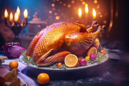 Christmas roast duck for Christmas Eveの素材