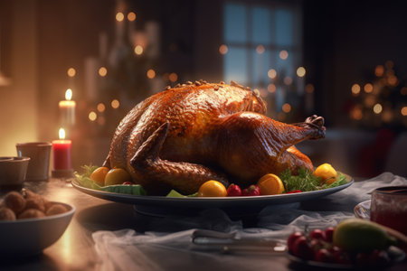 Christmas roast duck for Christmas Eveの素材