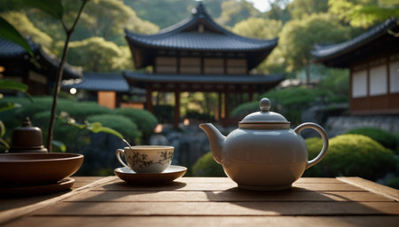 Traditional Tea Ceremony world of Japanese tea cultureの素材