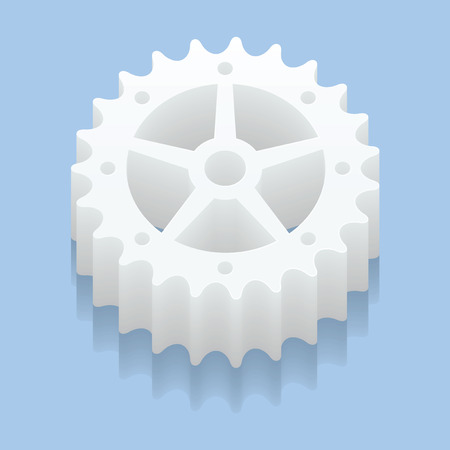 Gear icon with place for your text. Vector illustrationのイラスト素材