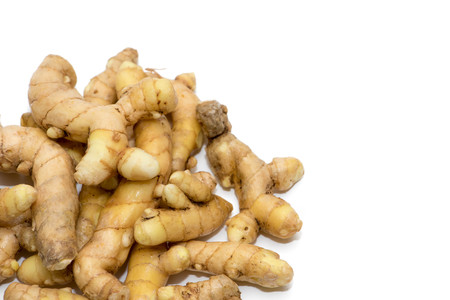White Turmeric isolated on white