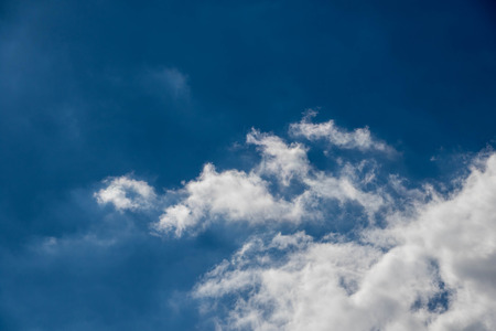 Blue sky white clouds Abstract nature background