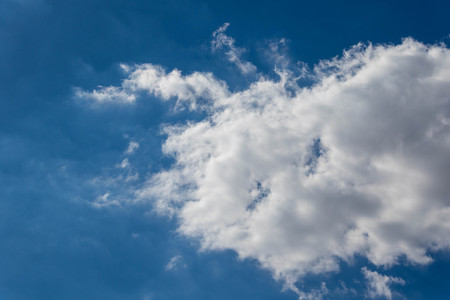 Blue sky white clouds Abstract nature background