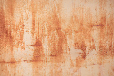 Old metal painted surface background with rust stains.