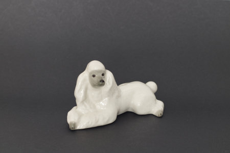 Porcelain miniature figurine - an interior element in retro styleの写真素材