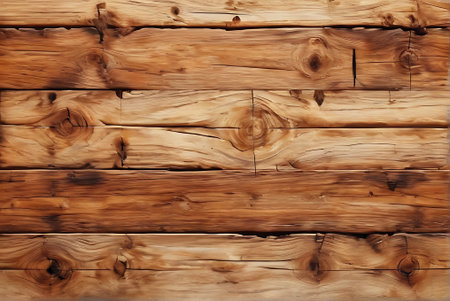 Wooden background with knots and nail holes. Wooden planks texture.