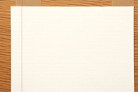 Blank paper on wood texture background for design with copy space for text or image.