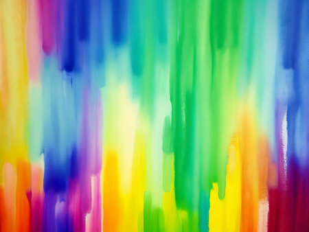 Abstract rainbow background. Colorful brushstrokes on white background.の写真素材
