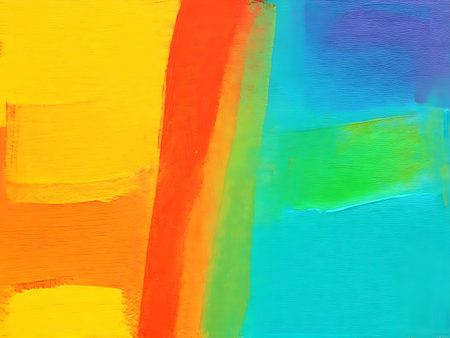 abstract colorful background, hand-painted background, gouache paintingの写真素材