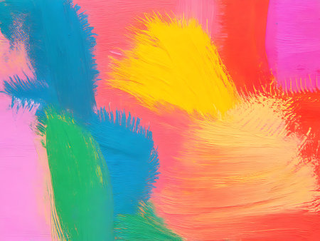 Abstract color strokes. Color paint strokes for texturesの写真素材