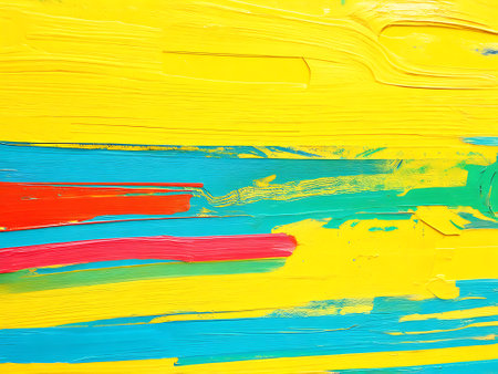 Abstract color strokes. Color paint strokes for texturesの写真素材