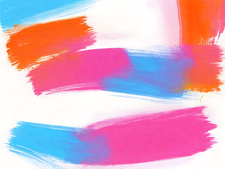 Abstract color strokes. Color paint strokes for texturesの写真素材