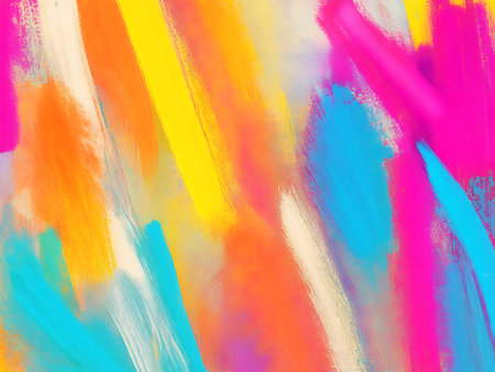 Abstract colorful brushstrokes as background. Colorful abstract background.の写真素材