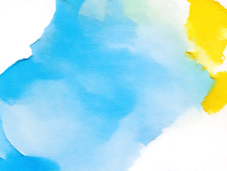 Abstract watercolor background. Hand-painted backgroundの写真素材