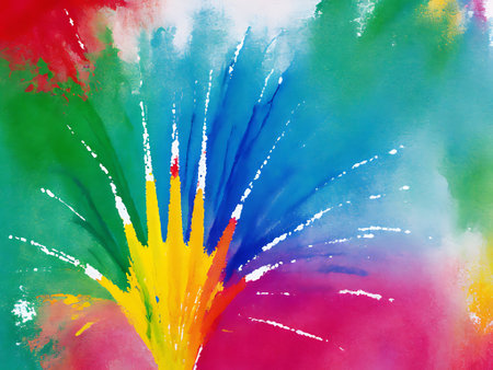 Abstract watercolor background. Hand-painted background. Colorful texture.の写真素材