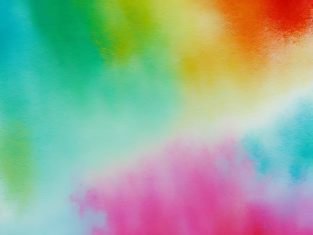 Abstract watercolor background. Hand-painted background. Colorful texture.の写真素材