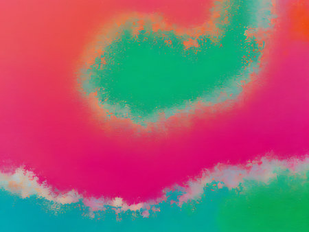 abstract background with grunge brushstrokes of paint in different colors